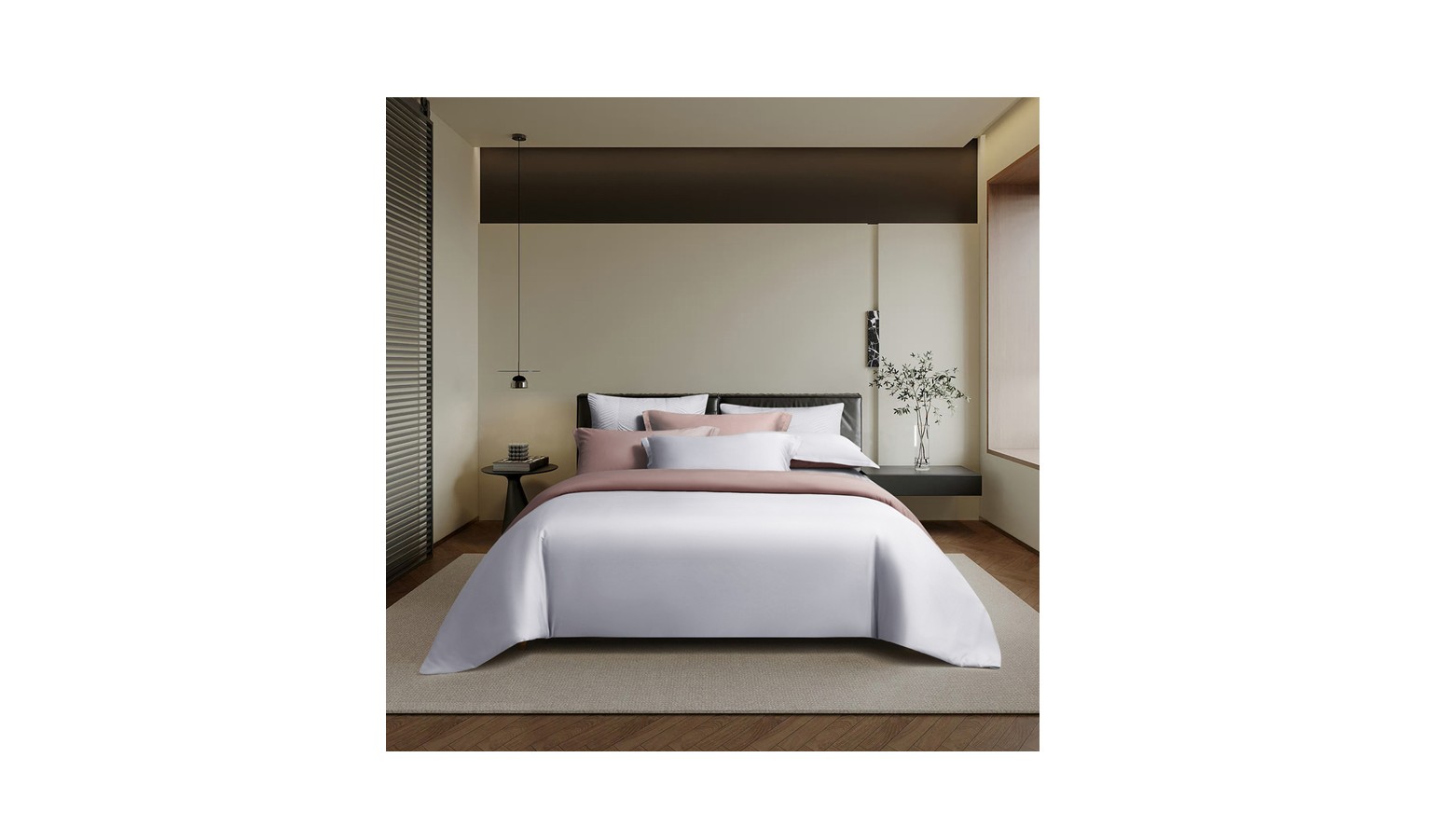 Kinu, Misa, Bedset King, White-Pink