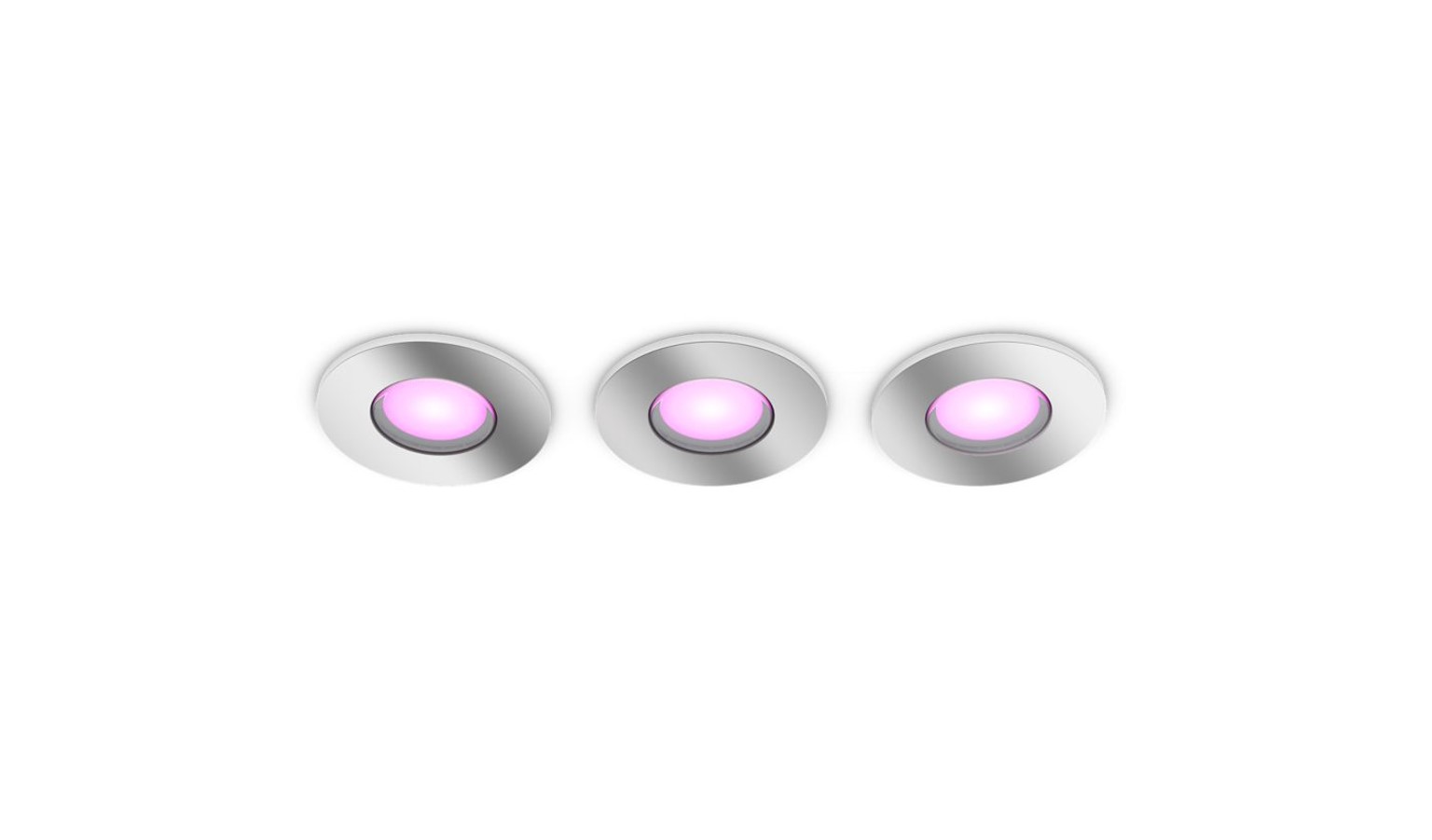 Philips Hue Xamento 3-Pack 4.2W Recessed Downlight - Chrome (321014)