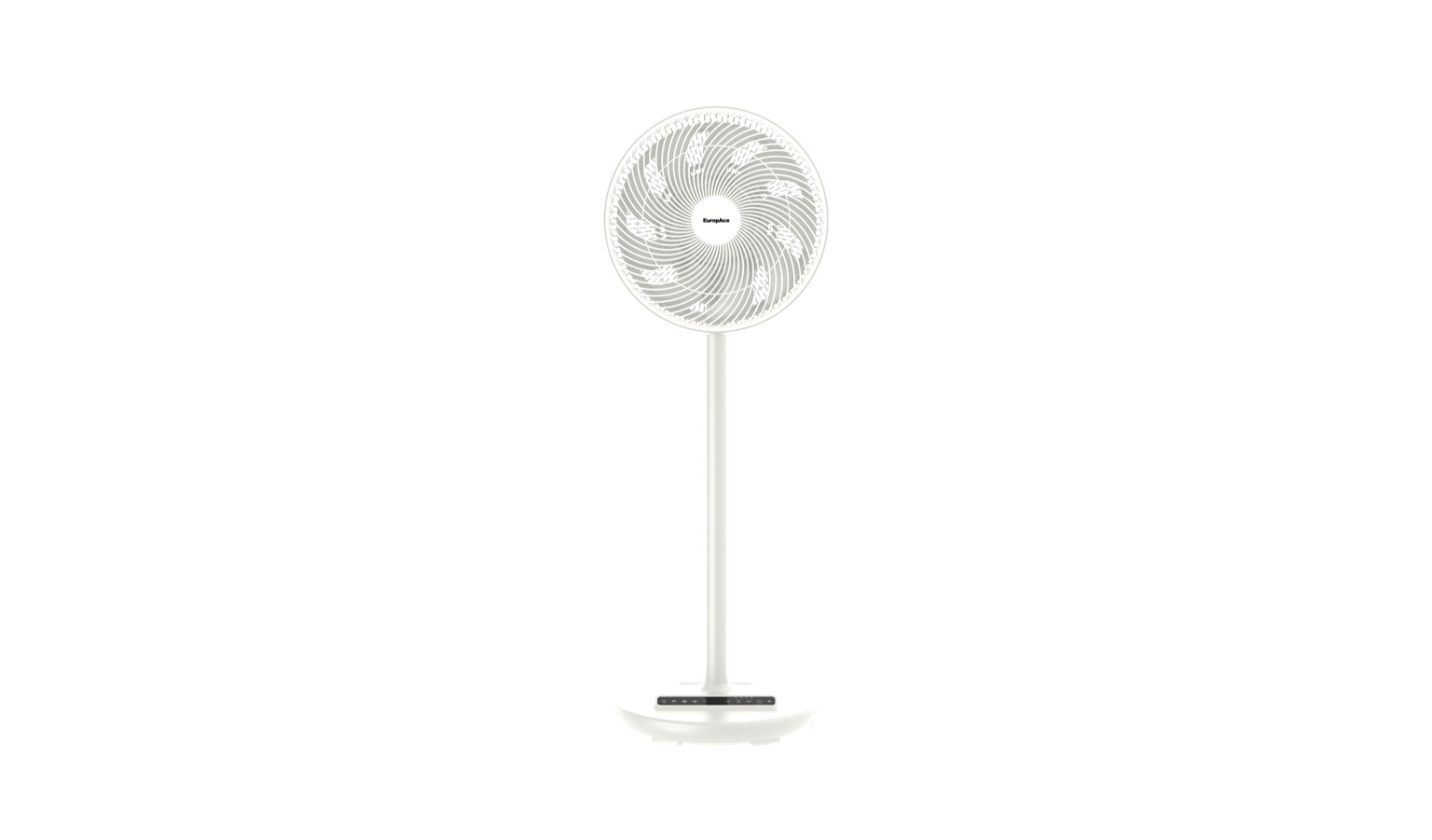 EuropAce 12-inch DC Living Stand Fan - White (ELF7128D)