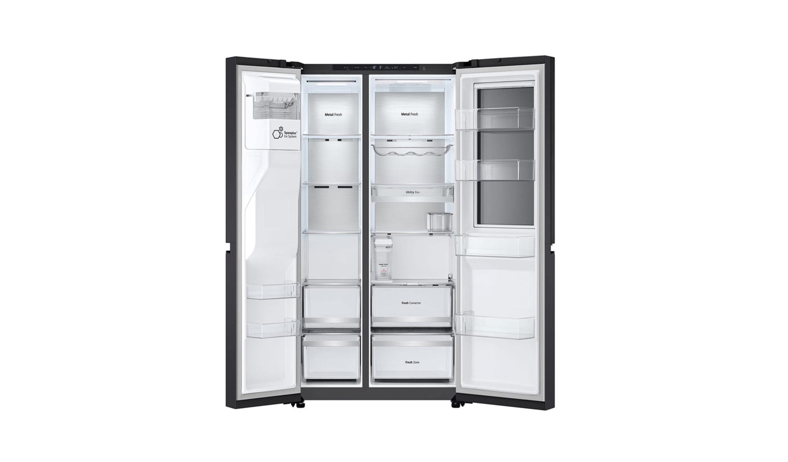 LG 623L Side by Side Refrigerator - Essence Black Steel (GS-L6104EV)_3