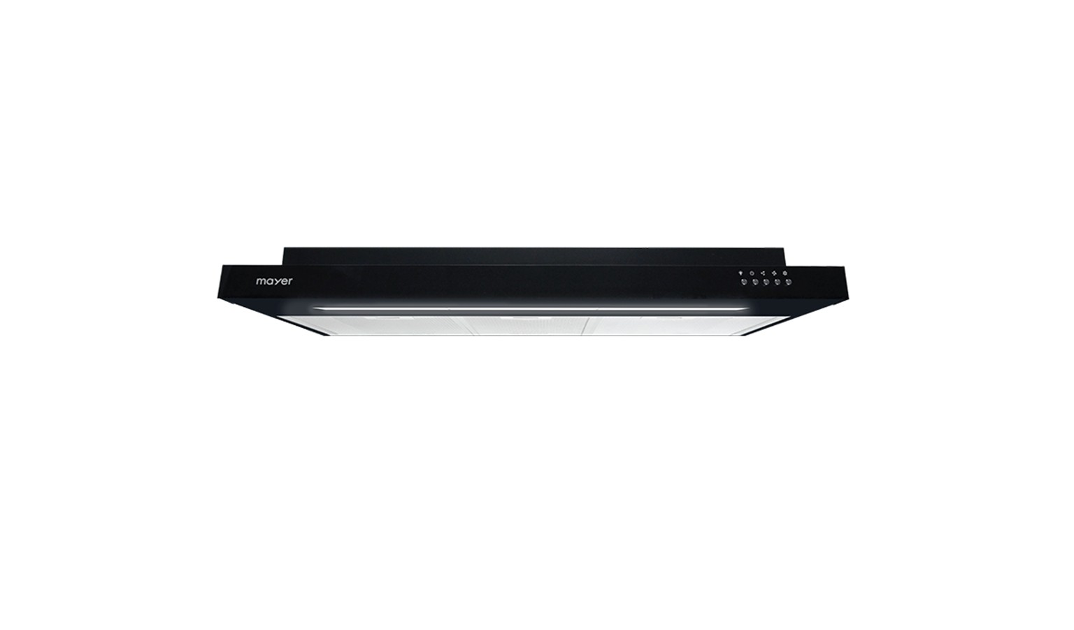 Mayer 90cm Semi-Integrated Slimline Cooker Hood - Black (MMSI900HS-BK)