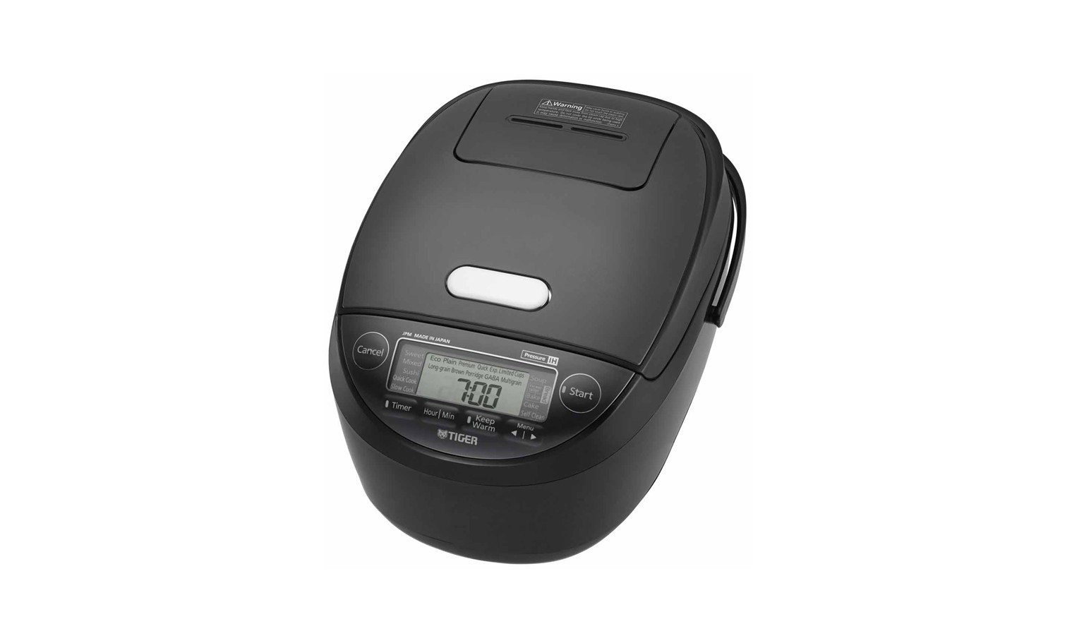 Tiger 1.8L Pressure Induction Heating Rice Cooker - Black (JPM-H18S)