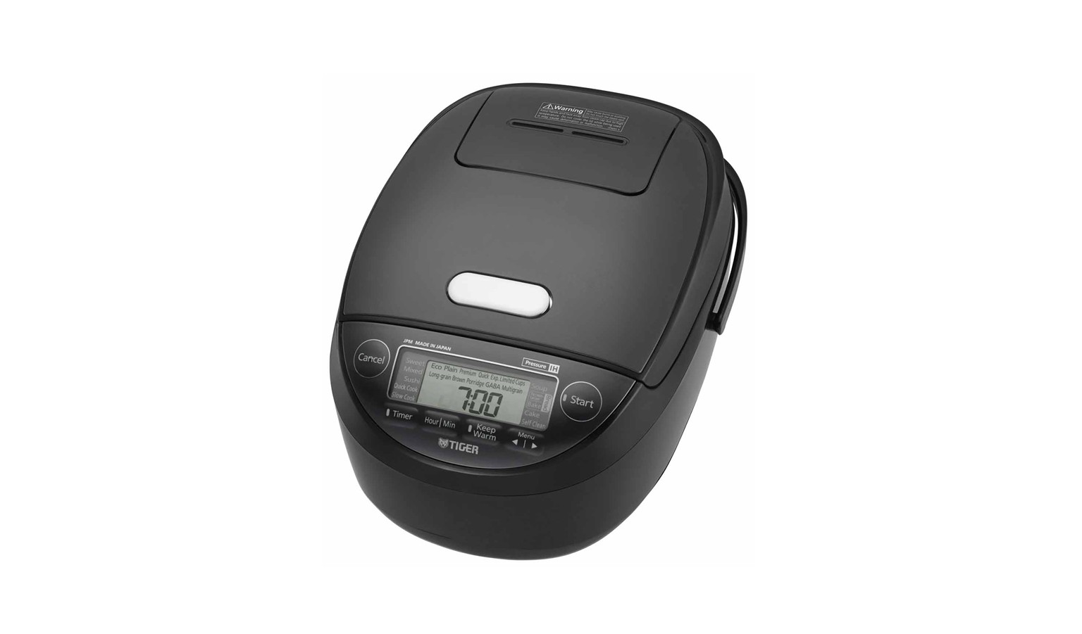 Tiger 1L Pressure Induction Heating Rice Cooker - Black (JPM-H10S)