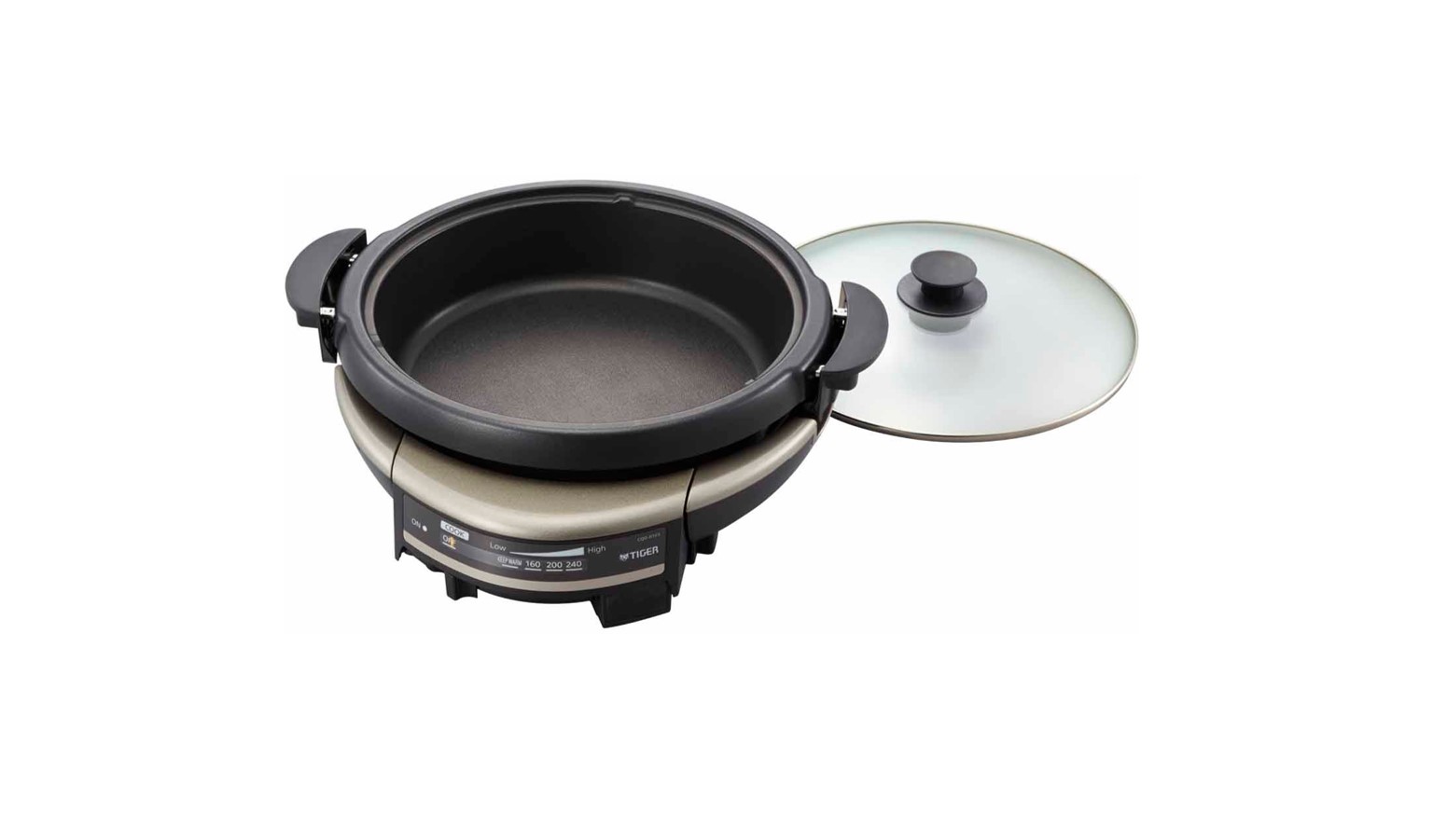 Tiger 5L Electric Skillet Steamboat - Black (CQD-B10S)