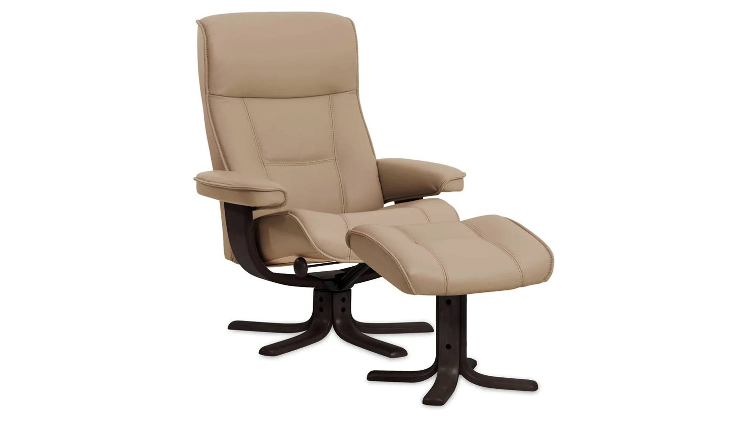 IMG Nordic 21 Leather Star Base Recliner (Latte-Espresso)