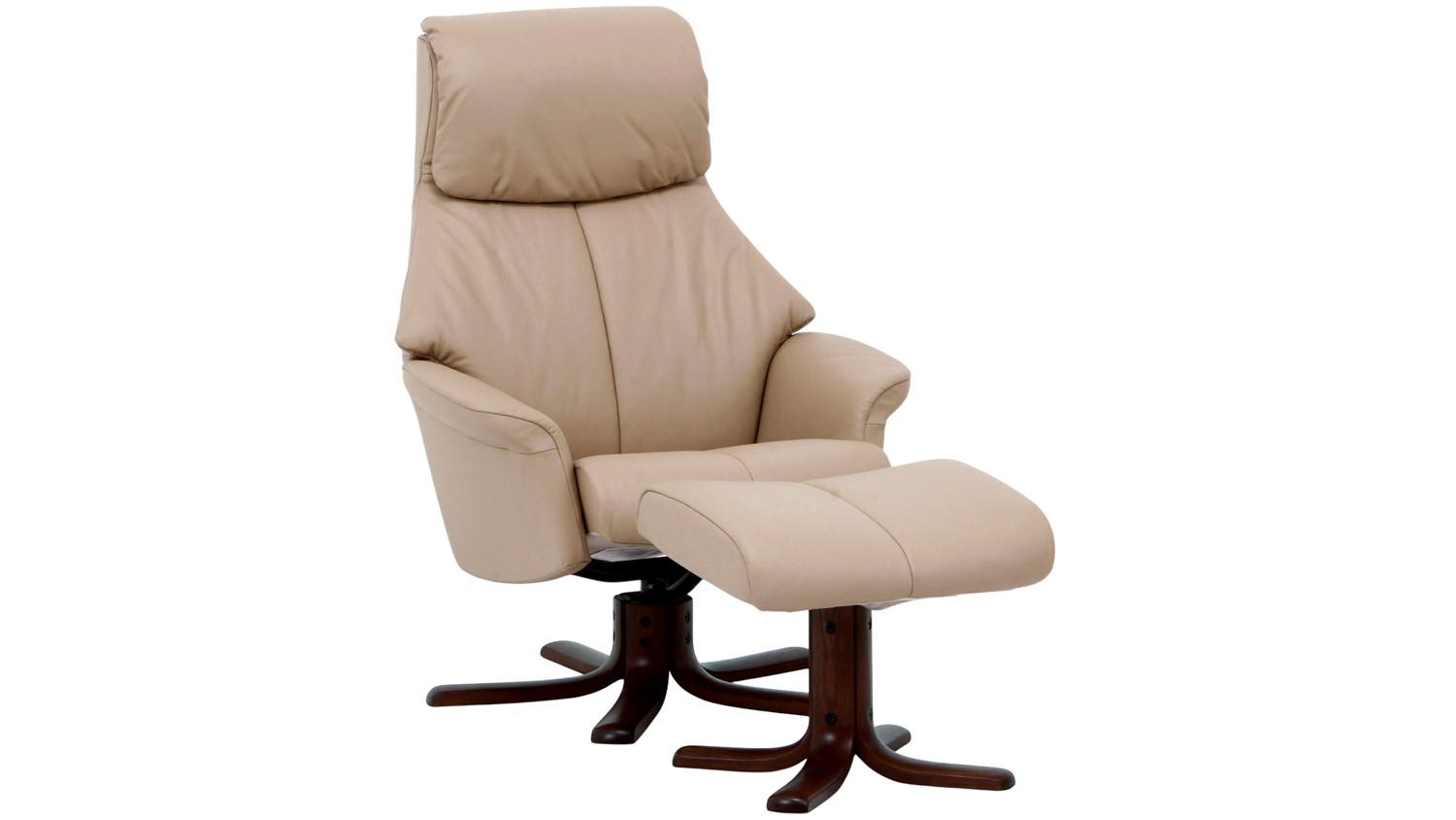 IMG Scandi 150 Leather Star Base Recliner (P307 Latte-Espresso)