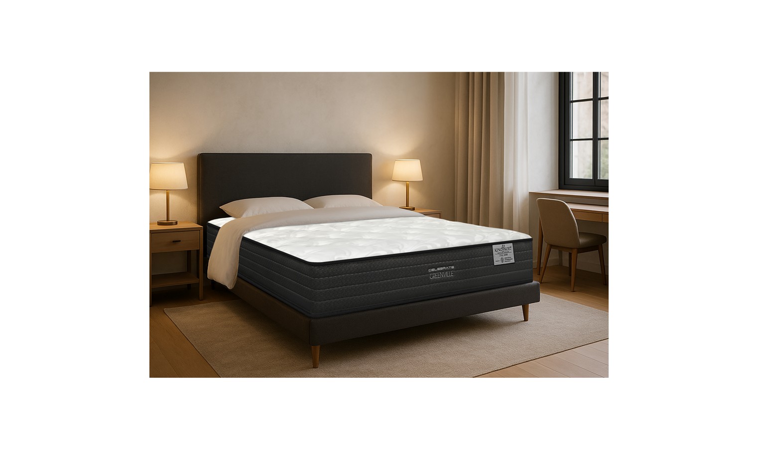 King Koil Celebrate Greenville Pocketed Spring Mattress Super Single Size