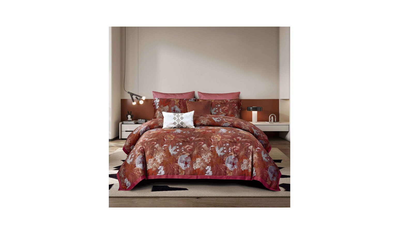 Kiff Hollyhock Fitted Sheet Set Super Single - RFL