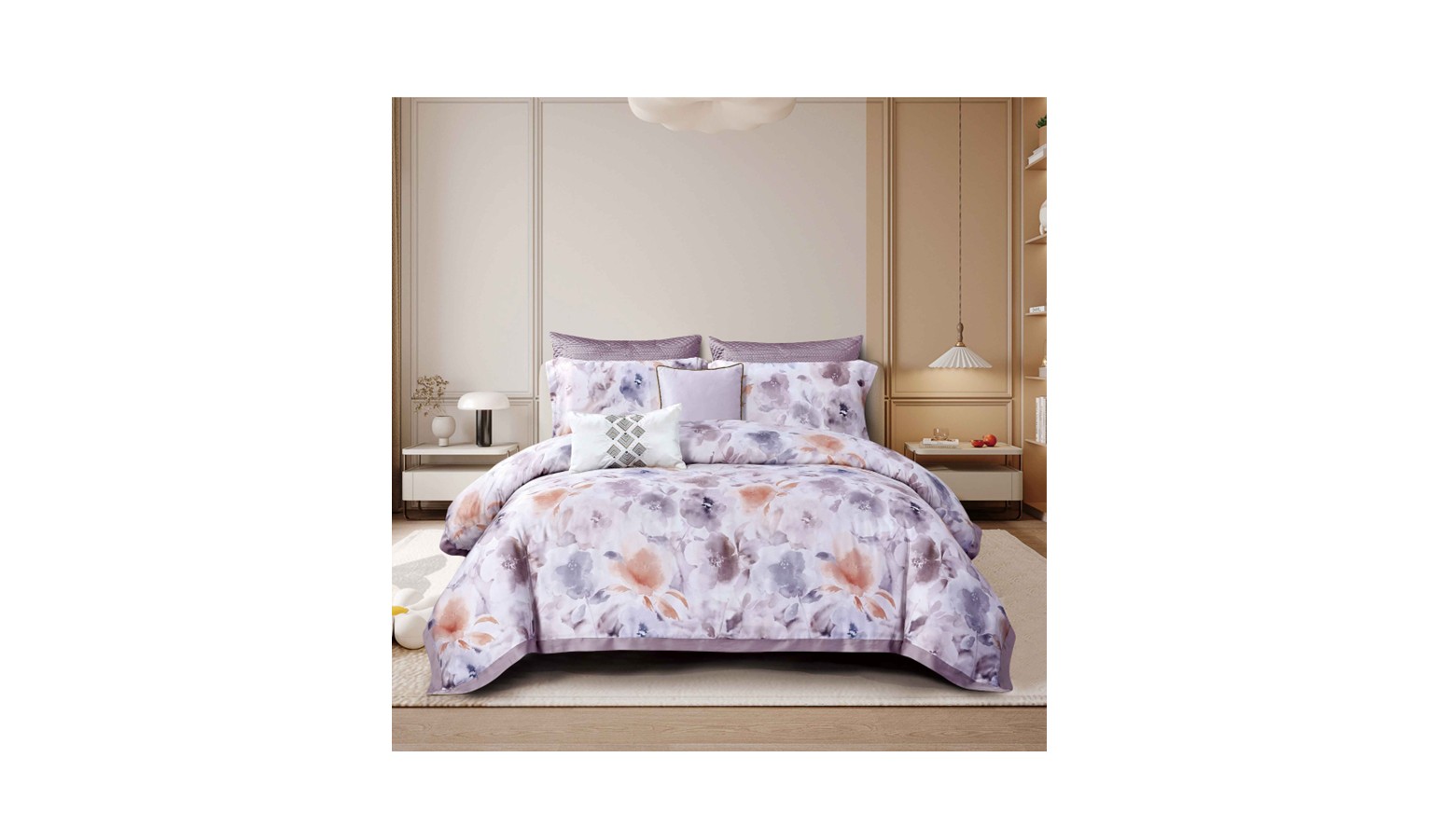 Kiff Hollyhock Fitted Sheet Set Single - SFL