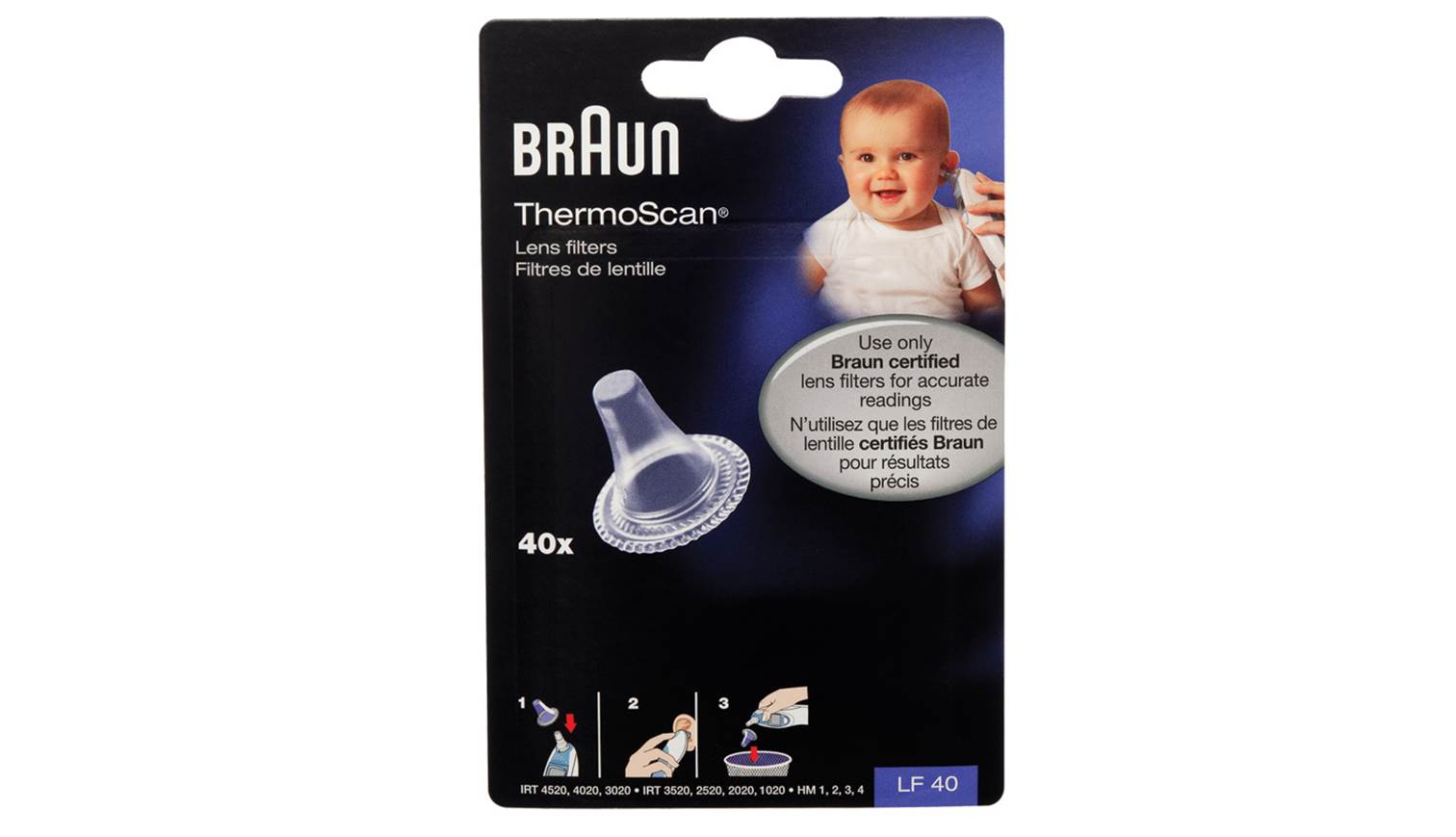 Braun thermoscan best sale lf40