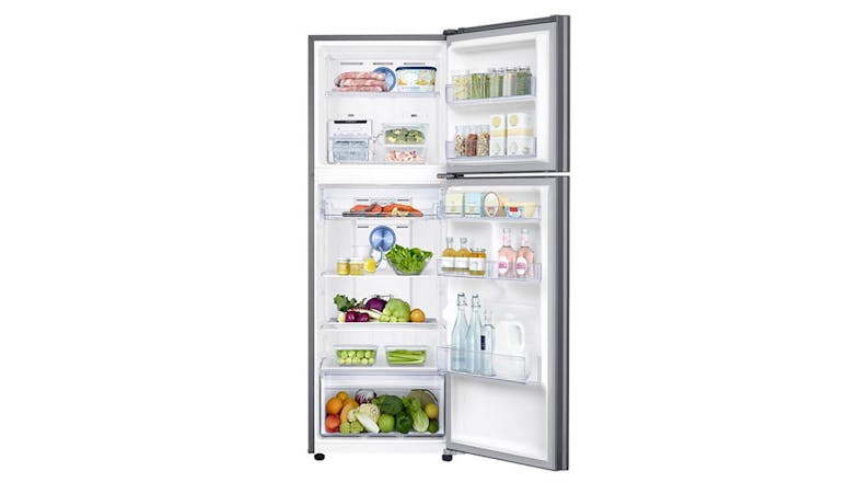 Samsung RT32K503ASL Top Mount Fridge with Twin Cooling Plus (Opened View)