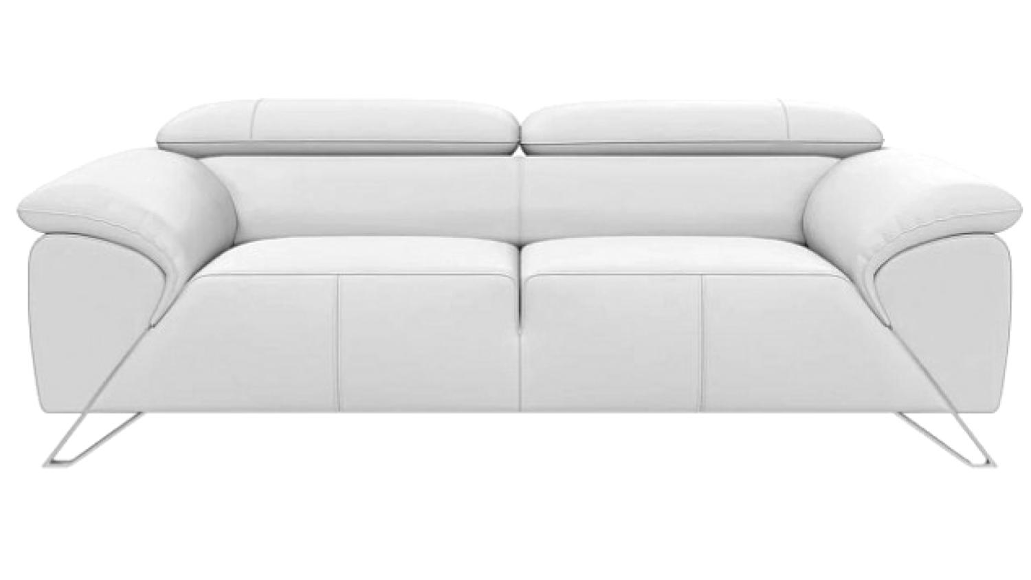 Nicoletti Home Tesla 2.5 Seater Italian Leather Sofa - Bianco