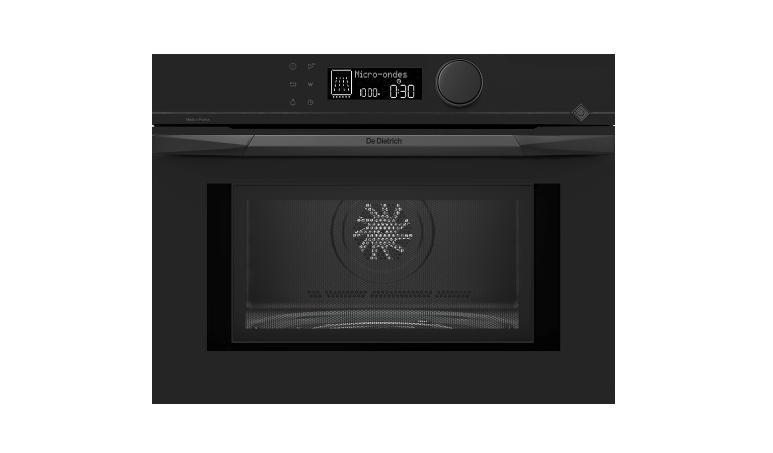De Dietrich 40L Solo Microwave Oven - Infinite Black (DKE4535B)