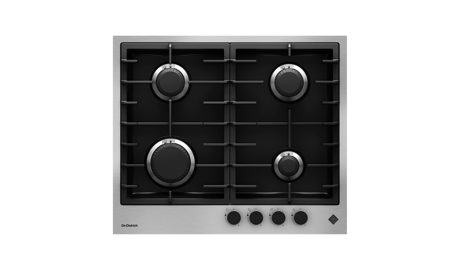 De Dietrich 60cm Gas Hob - Stellar Steel (DPE4620XF)