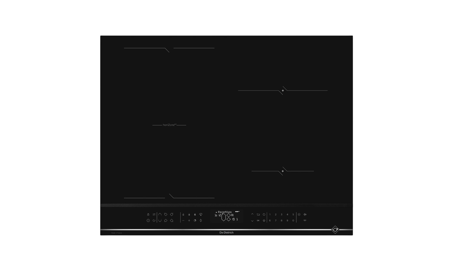 De Dietrich 65cm Induction Hob - Stellar Steel (DPI4430XT)