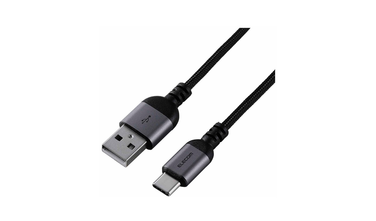 Elecom 1m USB-A to USB-C Cable - Black (MPA-ACASAN10BK)