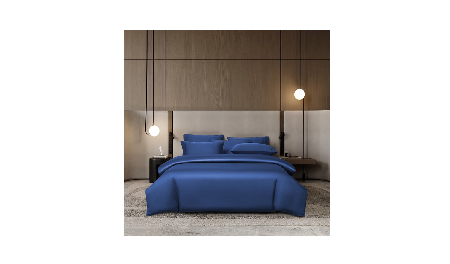 Canopy Creek Queen Fitted Sheet Set - Navy