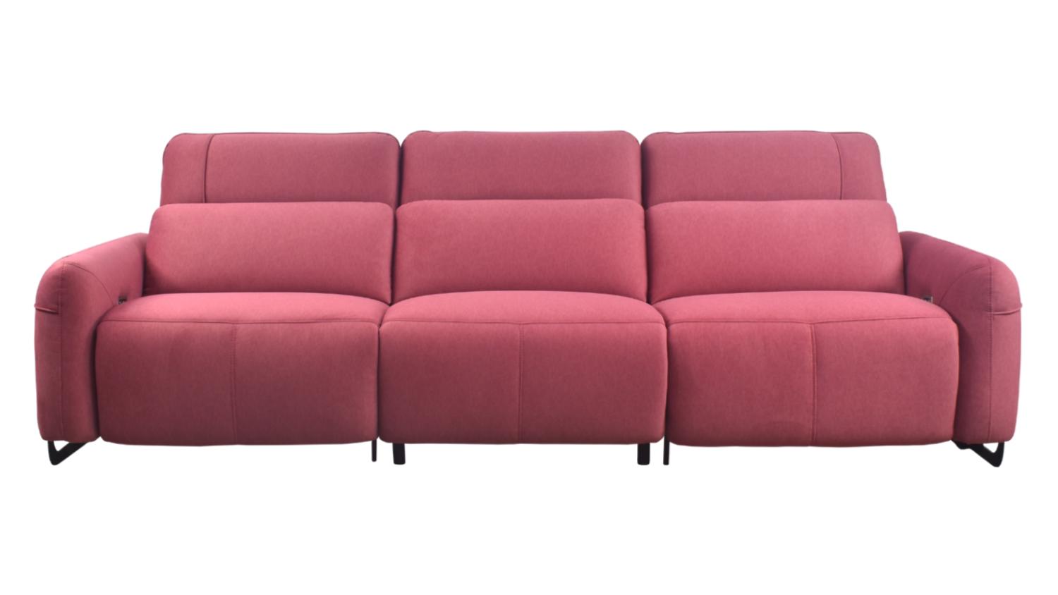 Hilker Juno 3 Seater Pet Friendly Fabric Power Recliner Sofa - Castel 59