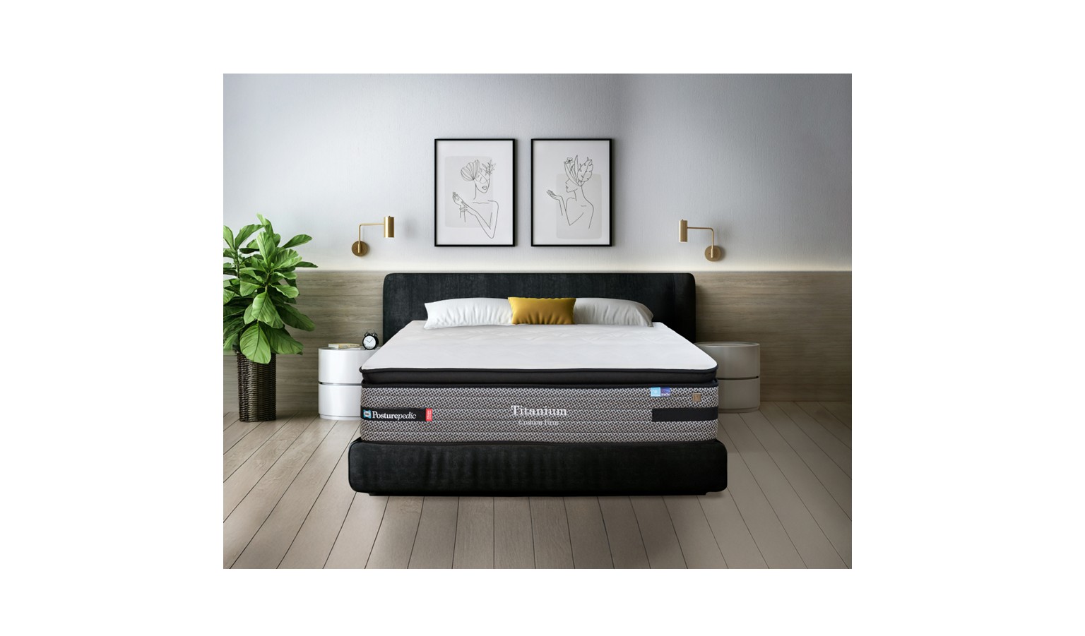 Sealy Posturepedic Titanium Luxury Cushion Firm Mattress - Queen Size