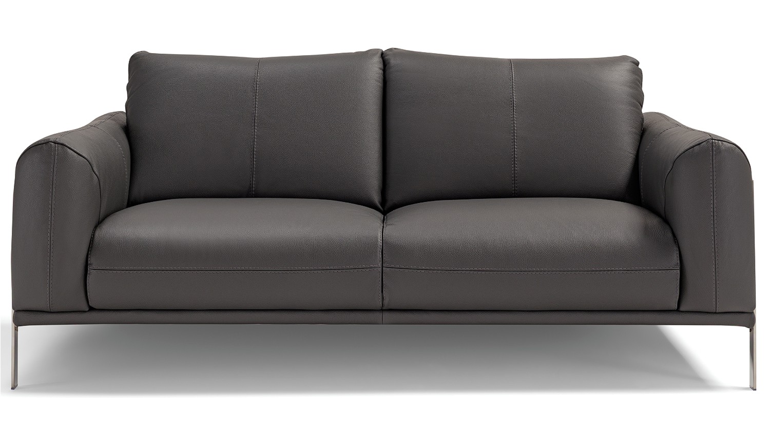 Innova VANCOUVER 2.5 Seater Italian Leather Sofa - Dark Clay