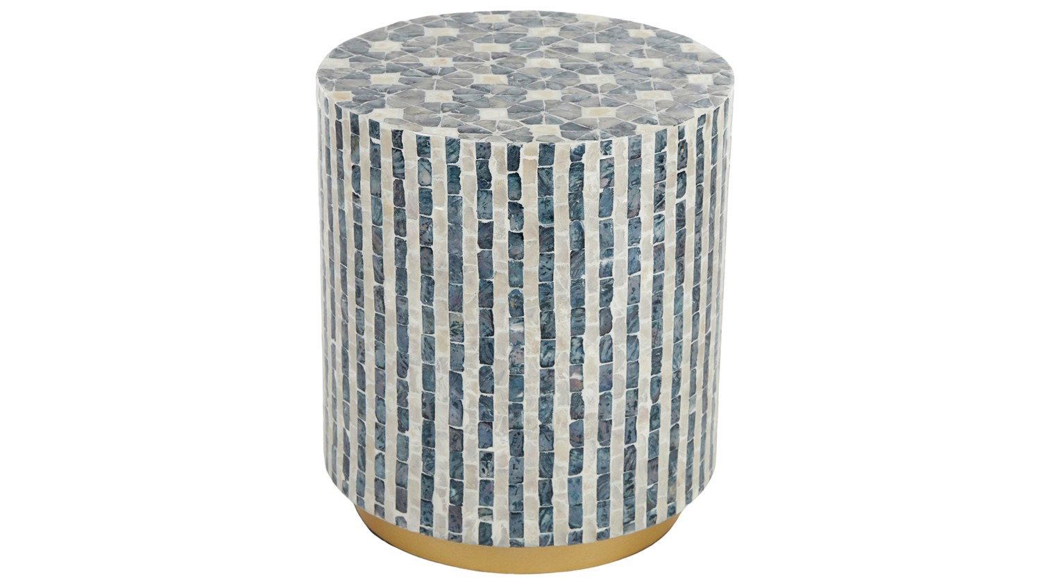 Nya Mosaic Inlay Side Table 38x40cm