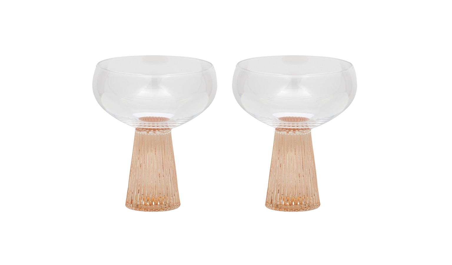 Giselle Ribbed Coupe 10x13cm (Set of 2)