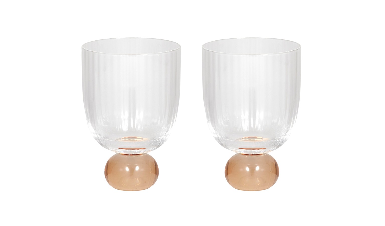 Giselle Ribbed Goblet 8x12cm (Set of 2)