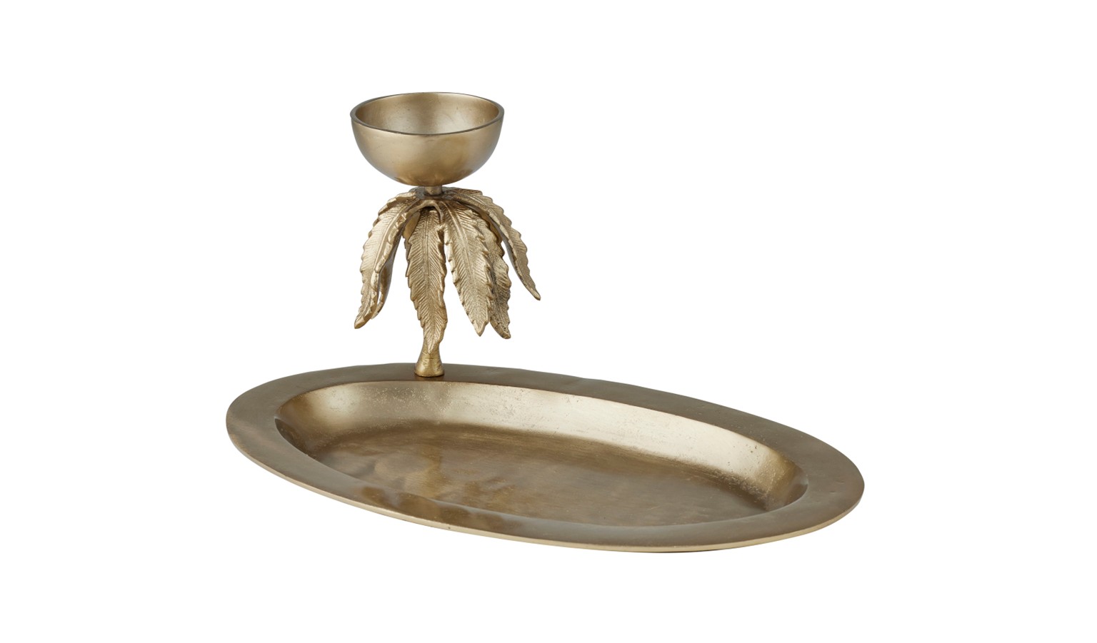 Palmae Gold Metal Serving Tray 44x27x45cm