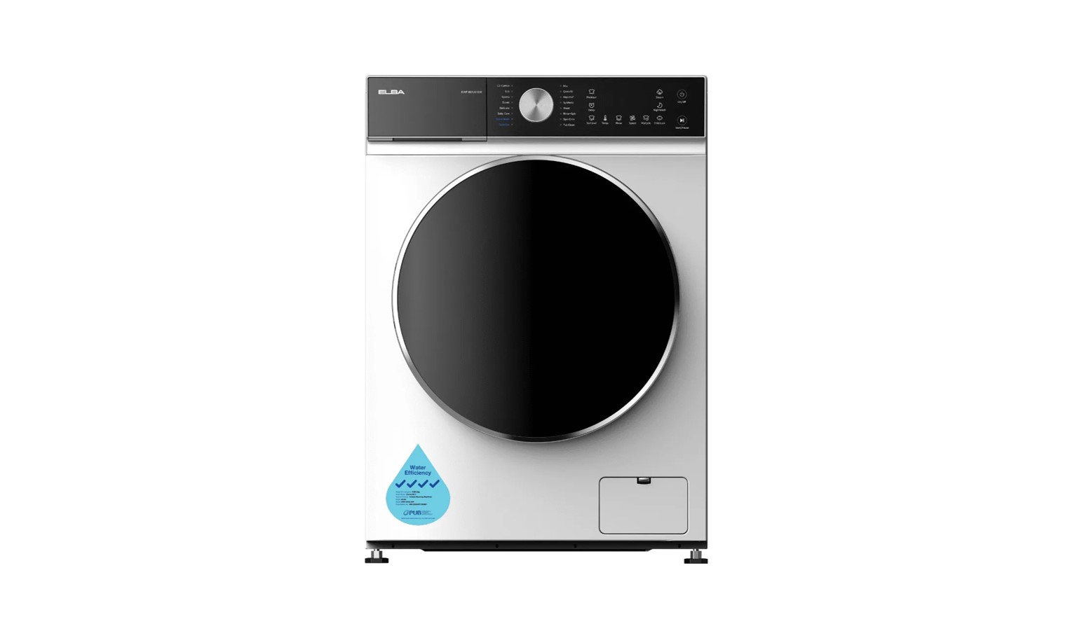 Elba 8kg Front Load Washer - White (EWF 80122 SW)