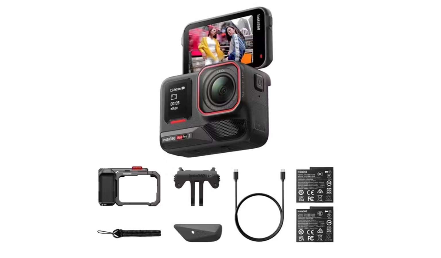 Insta360 Ace Pro 2 Xplorer Bundle SG60 Edition - Slate Grey (CINSBBGAXSG)