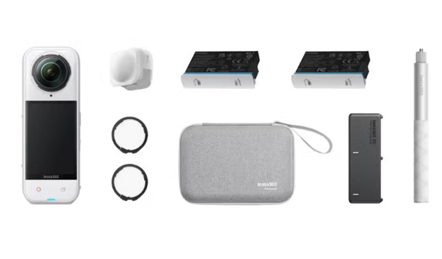 Insta360 X5 Action Camera Essentials Bundle - Satin White Limited Edition (CINSAAHA_X576)