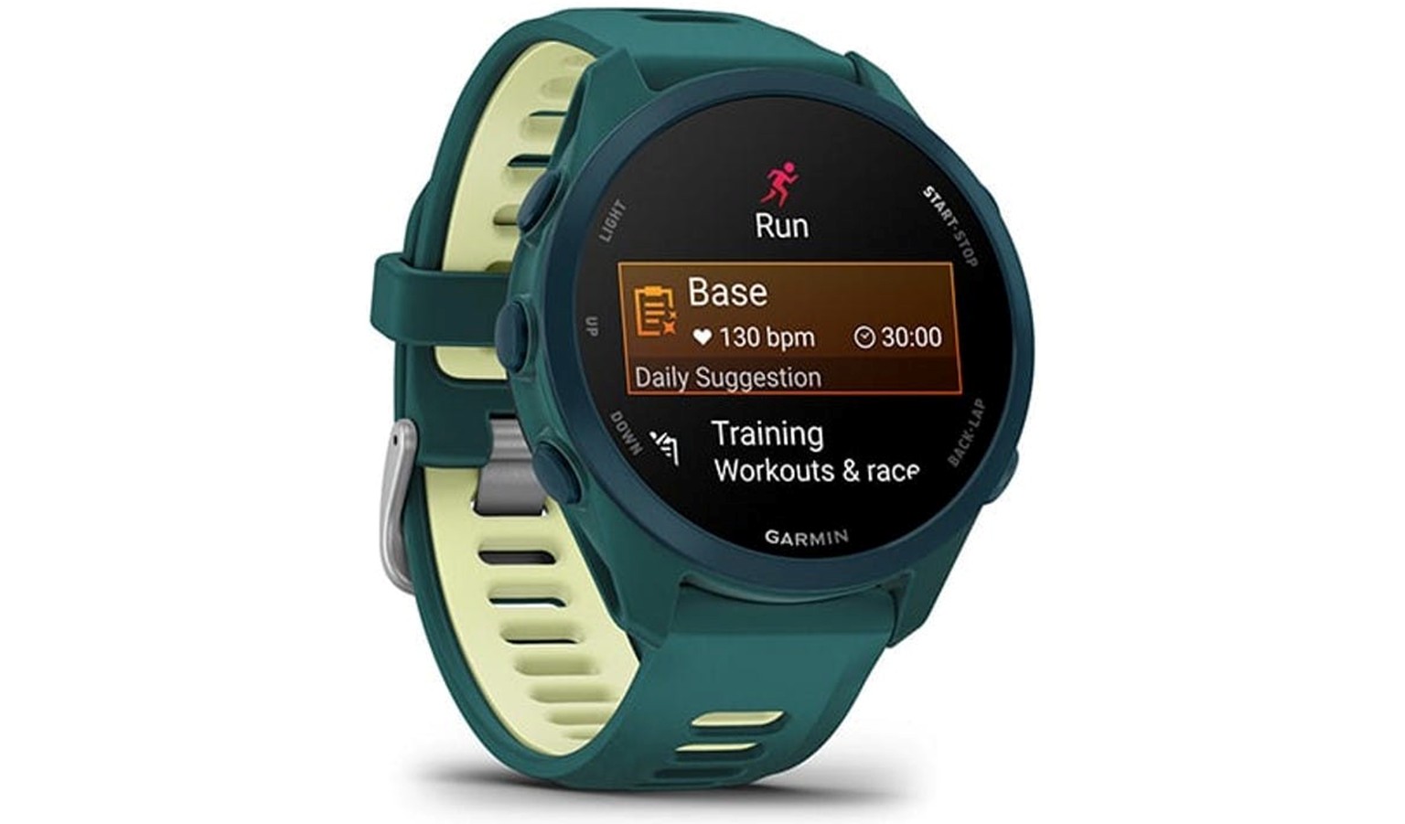Garmin Forerunner 170 Music - 43mm GPS Smartwatch - Teal Green/Citron (GM-010-03920-54)_2