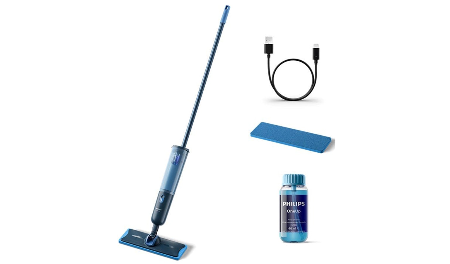 Philips OneUp 3000 Series Electric Mop - ‎Malibu Blue (XV3101-01)