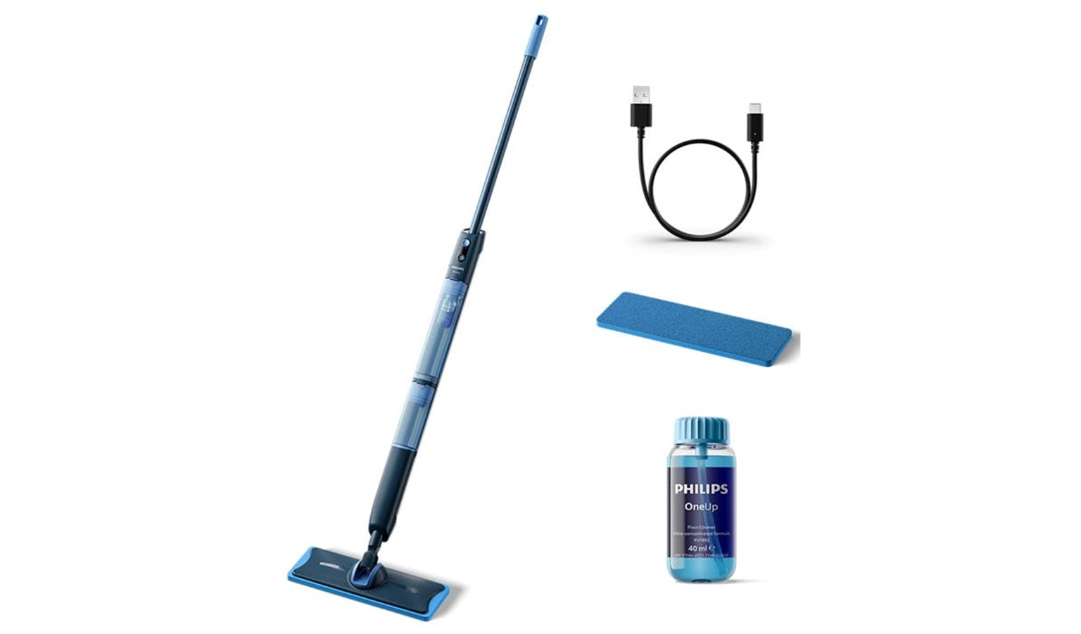 Philips OneUp 5000 Series Electric Mop - Malibu Blue (XV5113-01)