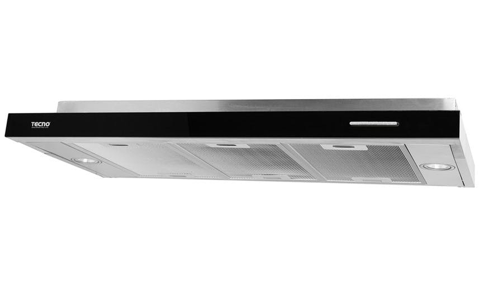 Tecno TH979-3M Slim Line Cooker Hood - Black