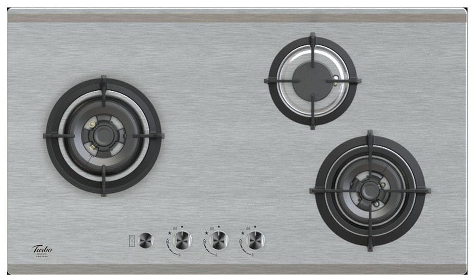 Turbo T773SSV (AS) 3 Burners Built-in Hob - Stainless Steel