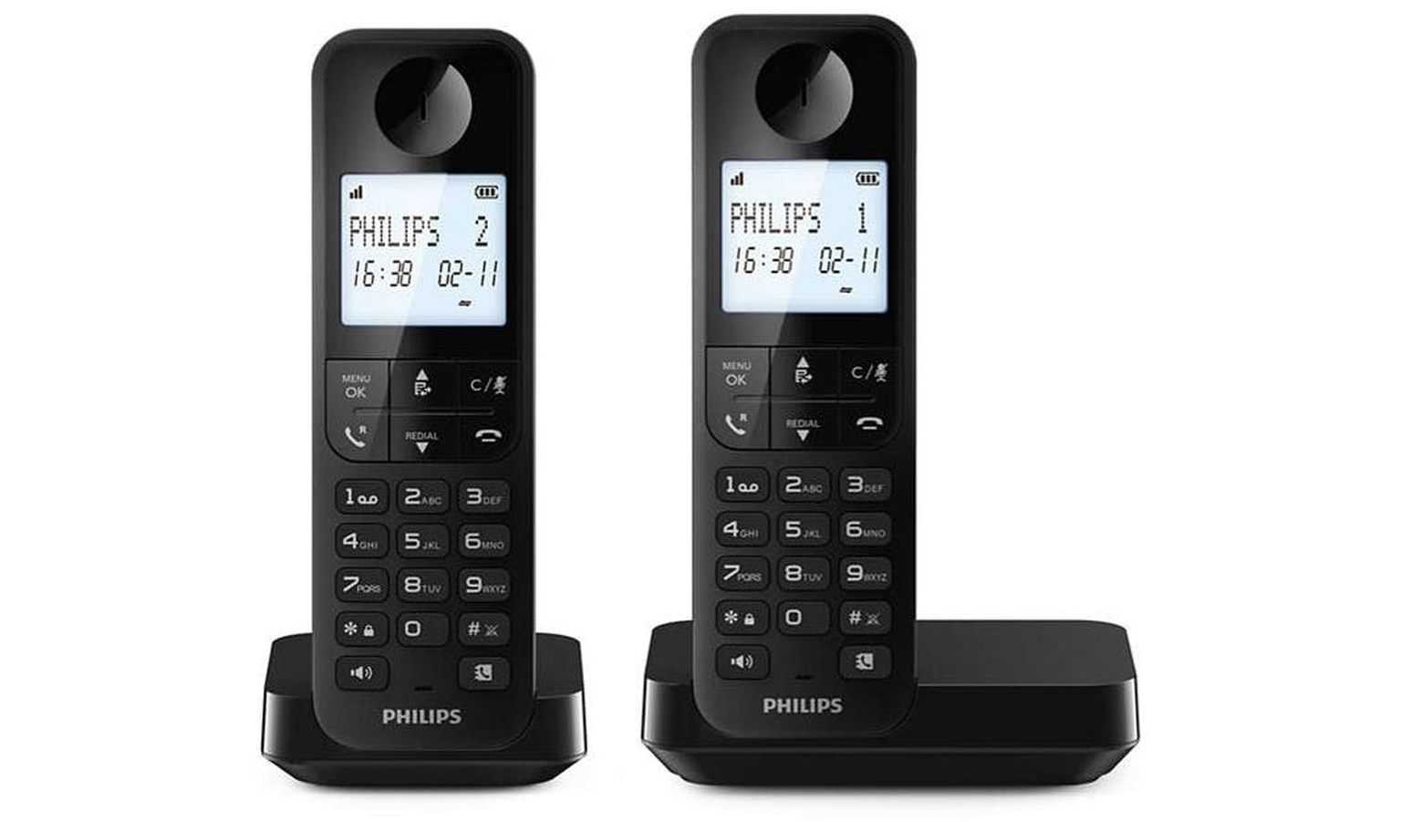 Philips D2702B/90 Cordless phone - Black