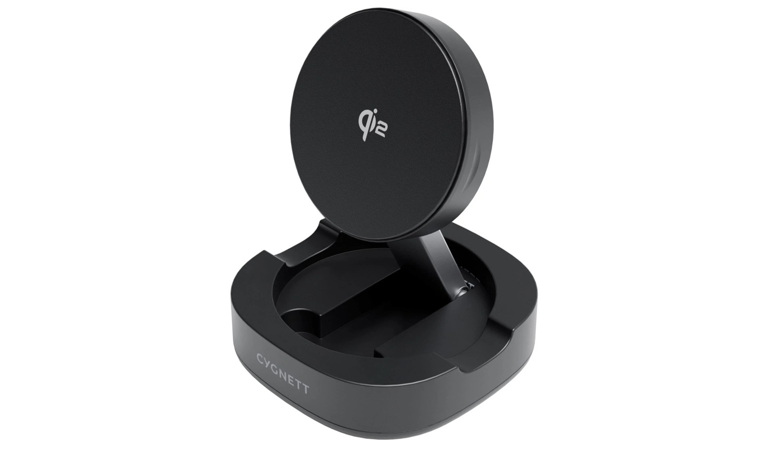 Cygnett ChargeBase Qi2 Foldable Magnetic Wireless Charger - Black (CY5790PPWIR)