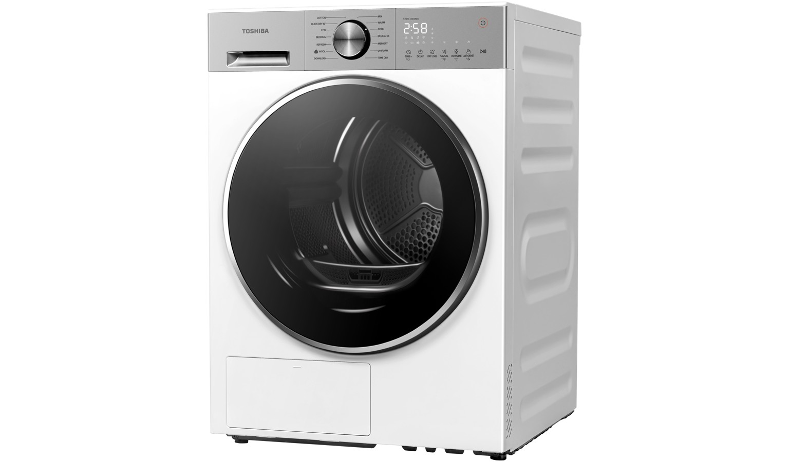 Toshiba 10kg Heat Pump Tumble Dryer - Fuji White (TD-T33B110HWS(WS))_1