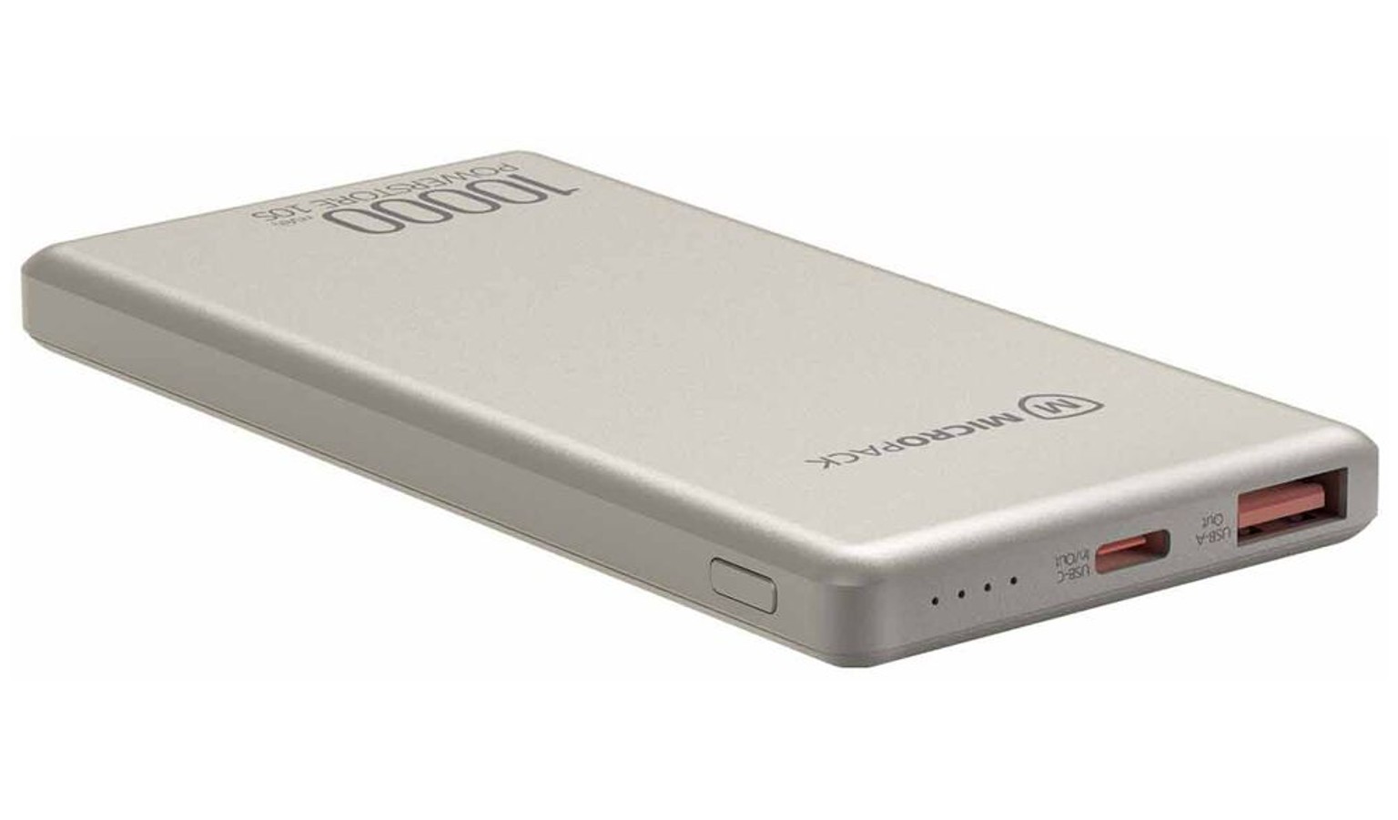 Micropack 10000mAh 2-in-1 Ultra Slim Fast Charging PD Power Bank - Titanium Gold (PB-10S-TI)_2