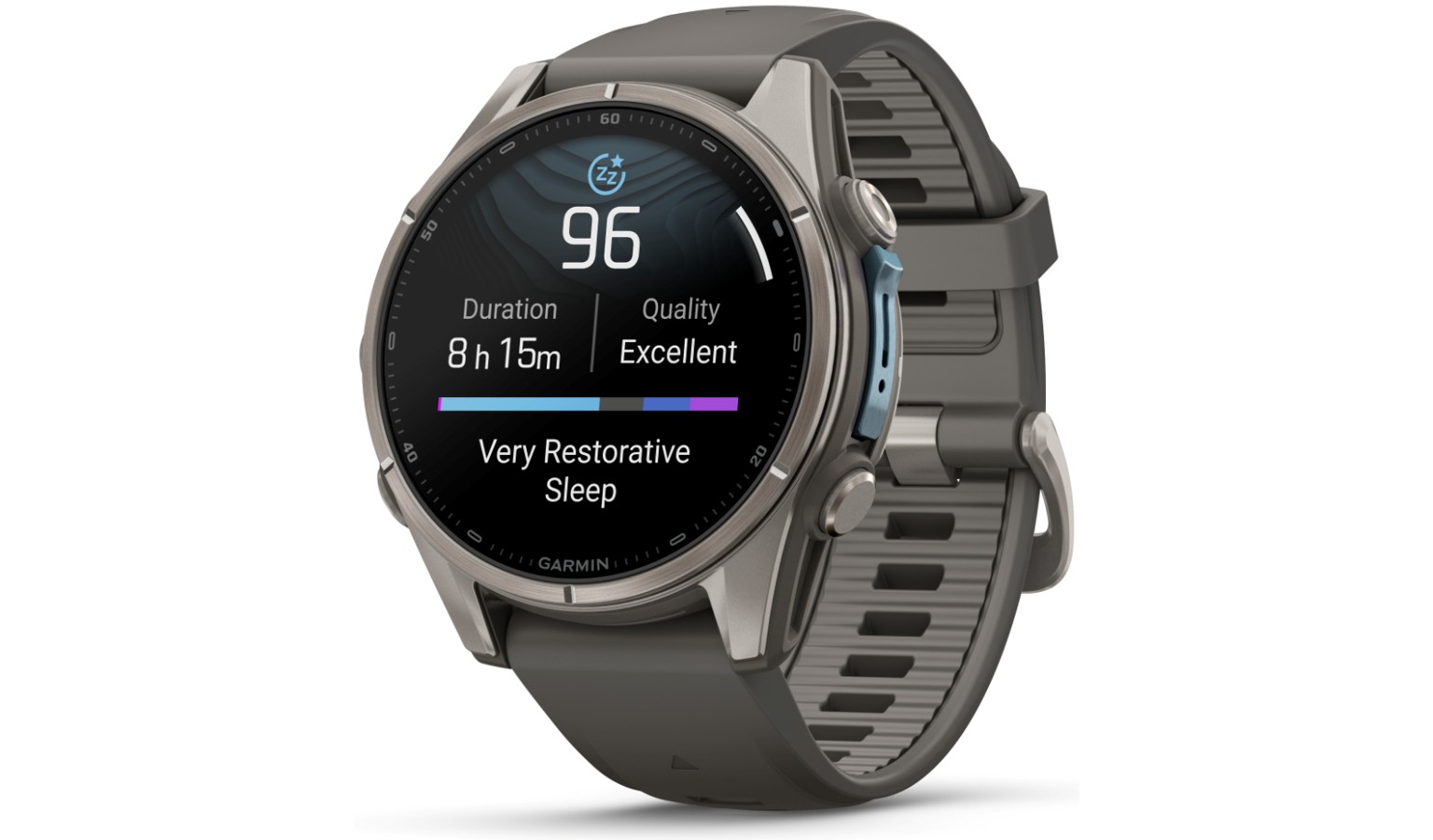 Garmin fēnix 9 - 43mm GPS Smartwatch - Titanium with Pebble Gray Silicone Band (GM-010-04761-15)_7