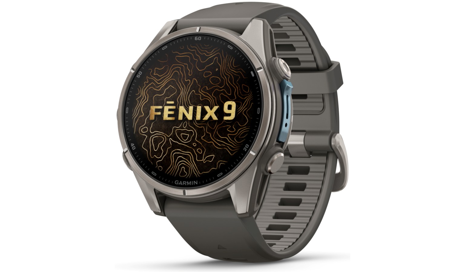 Garmin fēnix 9 - 43mm GPS Smartwatch - Titanium with Pebble Gray Silicone Band (GM-010-04761-15)_9