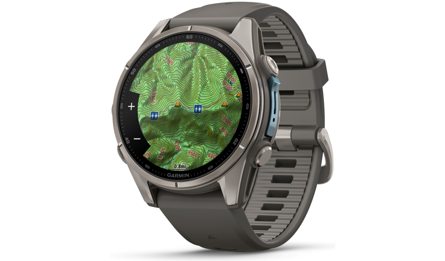 Garmin fēnix 9 - 43mm GPS Smartwatch - Titanium with Pebble Gray Silicone Band (GM-010-04761-15)_11