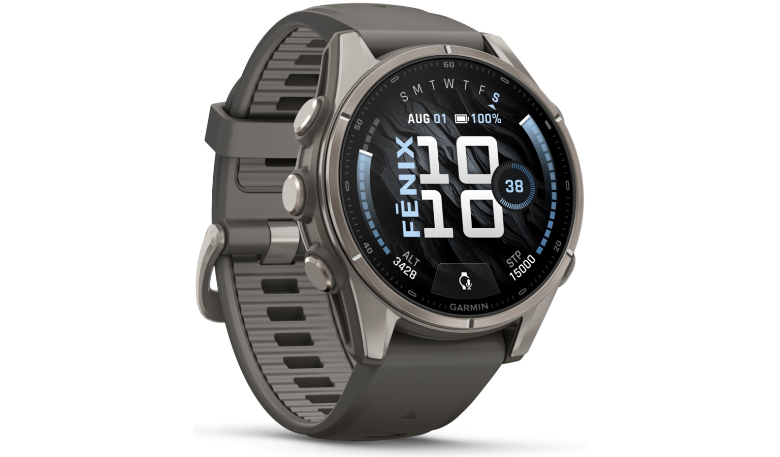 Garmin fēnix 9 - 43mm GPS Smartwatch - Titanium with Pebble Gray Silicone Band (GM-010-04761-15)_14