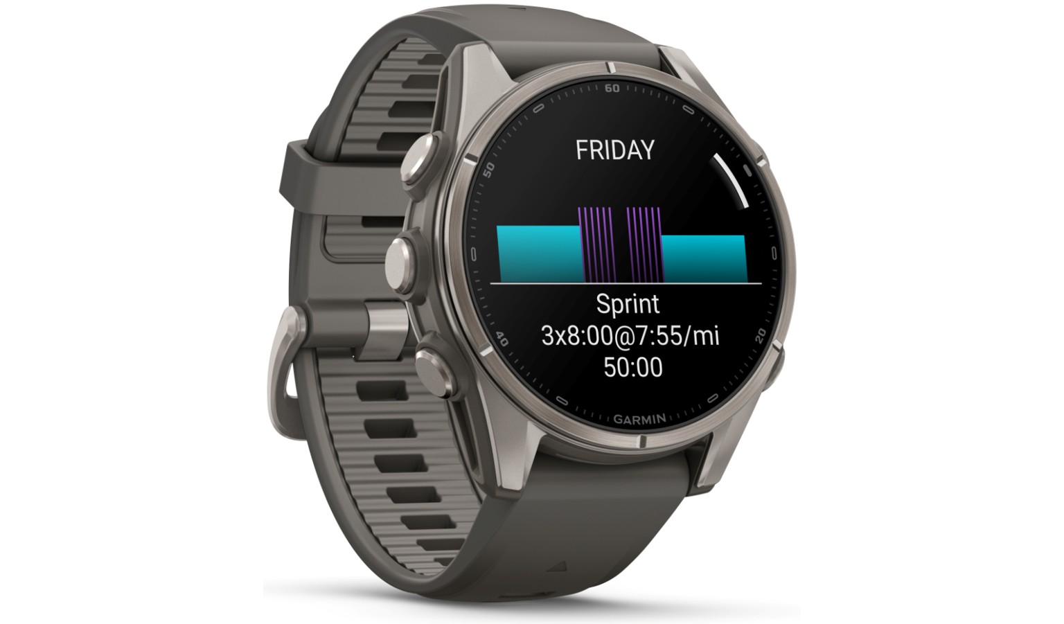 Garmin fēnix 9 - 43mm GPS Smartwatch - Titanium with Pebble Gray Silicone Band (GM-010-04761-15)_16