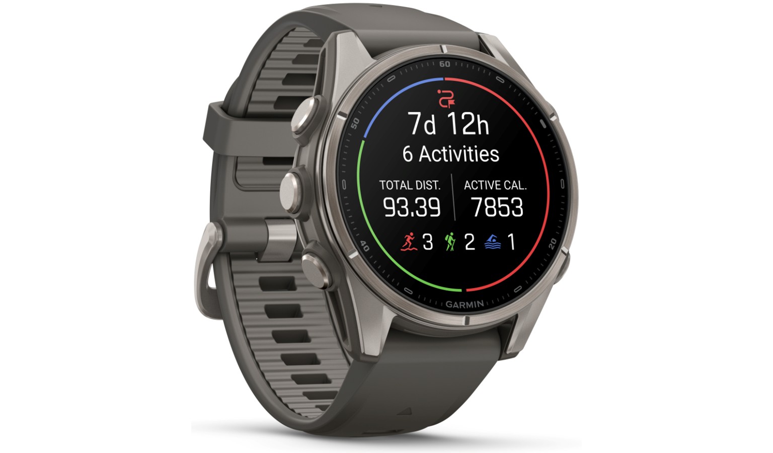 Garmin fēnix 9 - 43mm GPS Smartwatch - Titanium with Pebble Gray Silicone Band (GM-010-04761-15)_17