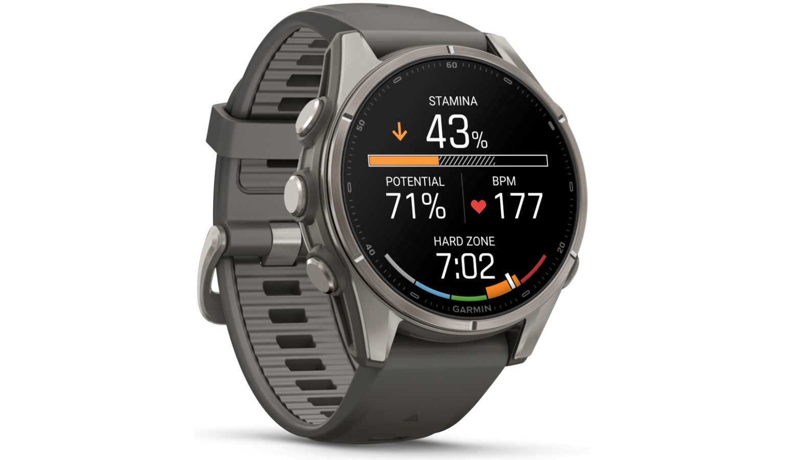 Garmin fēnix 9 - 43mm GPS Smartwatch - Titanium with Pebble Gray Silicone Band (GM-010-04761-15)_22