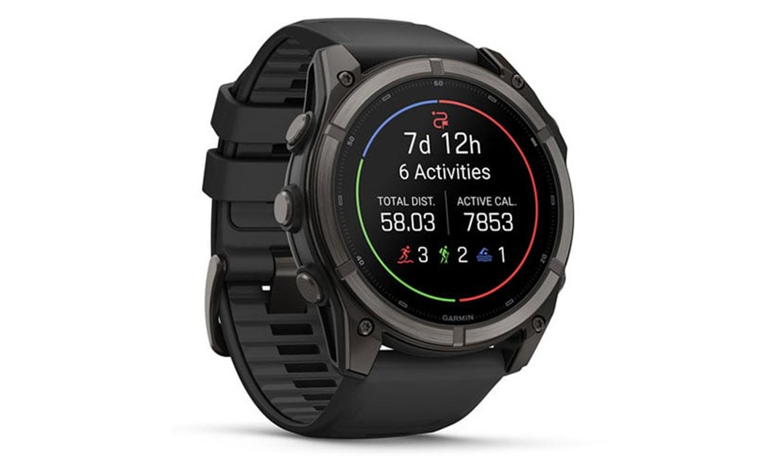 Garmin fēnix 9 - 51mm GPS Smartwatch - Carbon Gray DLC Titanium with Black Silicone Band (GM-010-04763-15)_2