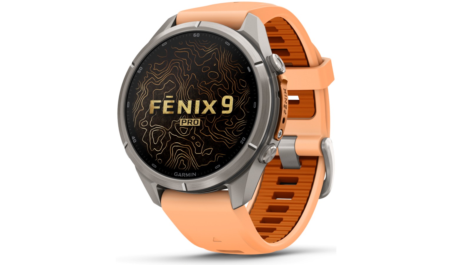 Garmin fēnix 9 Pro - 43mm GPS Smartwatch - Titanium with Shell Pink/Autumn Orange Silicone Band (GM-010-04335-97)_9