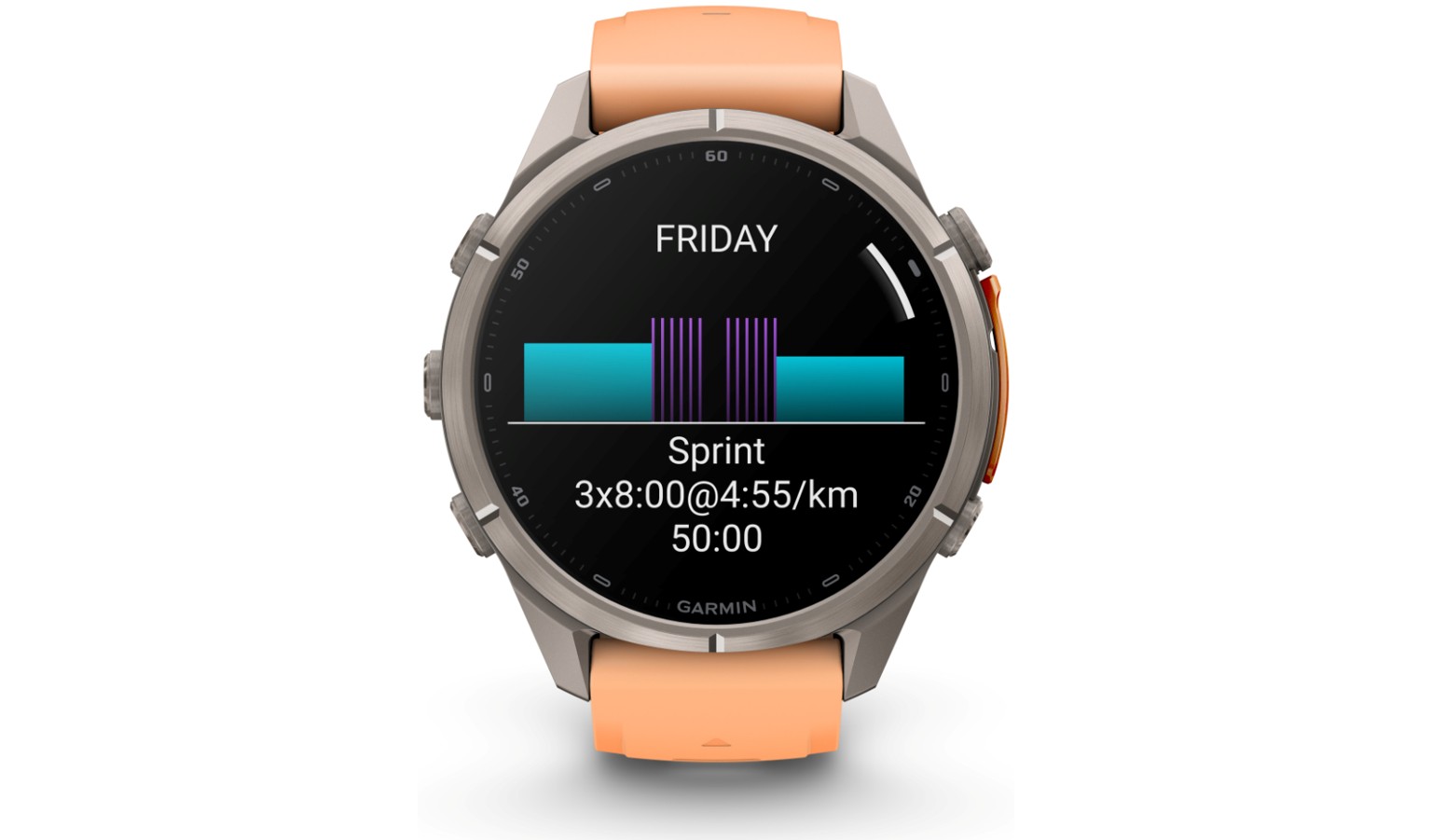 Garmin fēnix 9 Pro - 43mm GPS Smartwatch - Titanium with Shell Pink/Autumn Orange Silicone Band (GM-010-04335-97)_15